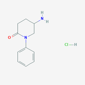 5-Amino-1-phenylpiperidin-2-one;hydrochloride