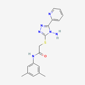 2-{[4-amino-5-(pyridin-2-yl)-4H-1,2,4-triazol-3-yl]sulfanyl}-N-(3,5-dimethylphenyl)acetamide