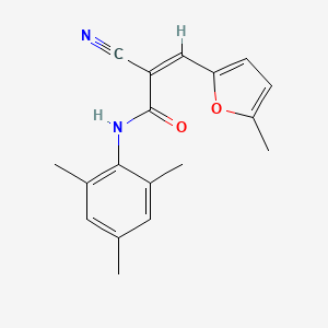 (Z)-2-cyano-N-mesityl-3-(5-methylfuran-2-yl)acrylamide