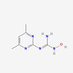 molecular formula C7H11N5O B2531844 N-(4,6-dimethylpyrimidin-2-yl)-N''-hydroxyguanidine CAS No. 13223-24-0