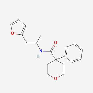 molecular formula C19H23NO3 B2531869 N-[1-(呋喃-2-基)丙-2-基]-4-苯氧基-4-甲酰胺 CAS No. 1209129-62-3