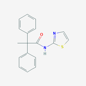 molecular formula C18H16N2OS B253187 2,2-diphenyl-N-(1,3-thiazol-2-yl)propanamide 
