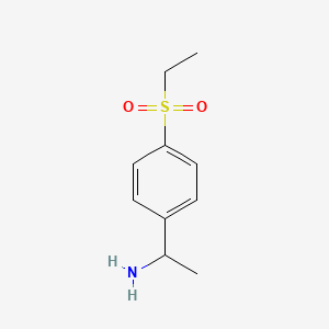 molecular formula C10H15NO2S B2531870 1-(4-Ethylsulfonylphenyl)ethanamine CAS No. 805951-56-8