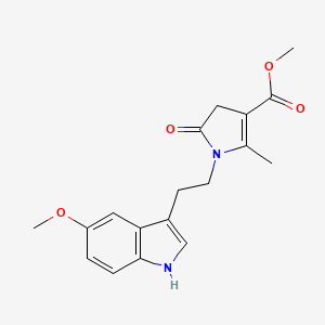 methyl 1-[2-(5-methoxy-1H-indol-3-yl)ethyl]-2-methyl-5-oxo-4,5-dihydro-1H-pyrrole-3-carboxylate