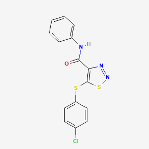 5-[(4-chlorophenyl)sulfanyl]-N-phenyl-1,2,3-thiadiazole-4-carboxamide