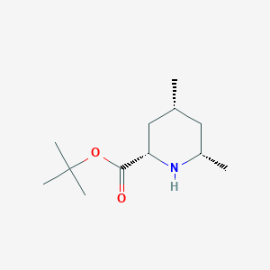molecular formula C12H23NO2 B2531917 Tert-butyl (2S,4R,6S)-4,6-dimethylpiperidine-2-carboxylate CAS No. 2248351-01-9