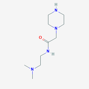 molecular formula C10H22N4O B2531931 N-[2-(dimethylamino)ethyl]-2-piperazin-1-ylacetamide CAS No. 887833-64-9