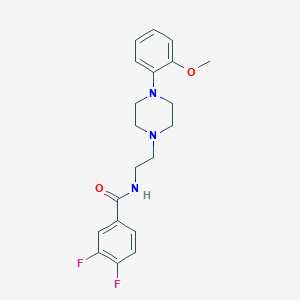 molecular formula C20H23F2N3O2 B2531947 3,4-difluoro-N-(2-(4-(2-methoxyphenyl)piperazin-1-yl)ethyl)benzamide CAS No. 1049469-54-6