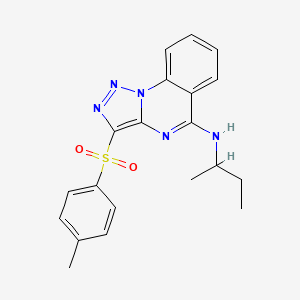 molecular formula C20H21N5O2S B2531963 N-(butan-2-yl)-3-[(4-methylphenyl)sulfonyl][1,2,3]triazolo[1,5-a]quinazolin-5-amine CAS No. 904586-09-0
