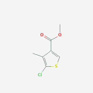 molecular formula C7H7ClO2S B2531964 5-氯-4-甲硫代噻吩-3-甲酸甲酯 CAS No. 1505339-78-5