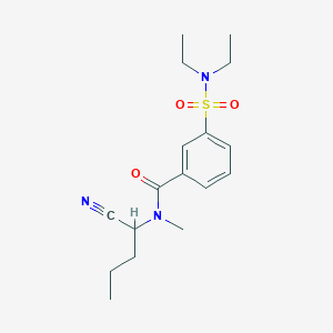 molecular formula C17H25N3O3S B2531967 N-(1-cyanobutyl)-3-(diethylsulfamoyl)-N-methylbenzamide CAS No. 2094246-12-3