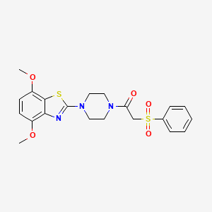 1-(4-(4,7-Dimethoxybenzo[d]thiazol-2-yl)piperazin-1-yl)-2-(phenylsulfonyl)ethanone