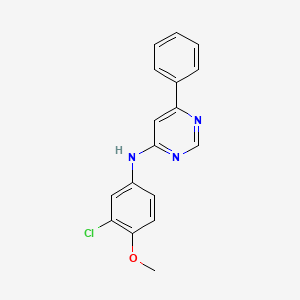 N-(3-chloro-4-methoxyphenyl)-6-phenylpyrimidin-4-amine