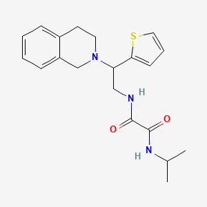 N1-(2-(3,4-dihydroisoquinolin-2(1H)-yl)-2-(thiophen-2-yl)ethyl)-N2-isopropyloxalamide