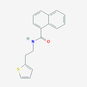 molecular formula C17H15NOS B253199 N-[2-(2-thienyl)ethyl]-1-naphthamide 