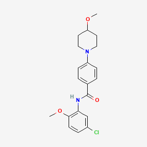 molecular formula C20H23ClN2O3 B2531993 N-(5-氯-2-甲氧基苯基)-4-(4-甲氧基哌啶-1-基)苯甲酰胺 CAS No. 2034353-22-3