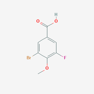 molecular formula C8H6BrFO3 B2531994 3-Bromo-5-fluoro-4-methoxybenzoic acid CAS No. 445019-47-6