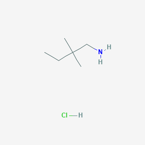 molecular formula C6H16ClN B2532043 2,2-Dimethylbutan-1-amine hydrochloride CAS No. 123291-55-4
