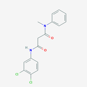 molecular formula C16H14Cl2N2O2 B2532047 N-(3,4-dichlorophenyl)-N'-methyl-N'-phenylpropanediamide CAS No. 338392-29-3