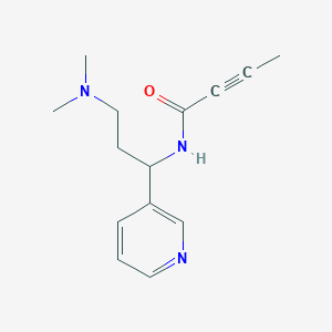 N-[3-(Dimethylamino)-1-pyridin-3-ylpropyl]but-2-ynamide