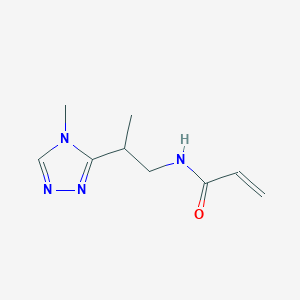 molecular formula C9H14N4O B2532080 N-[2-(4-methyl-4H-1,2,4-triazol-3-yl)propyl]prop-2-enamide CAS No. 2094345-61-4