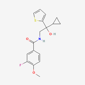 N-(2-cyclopropyl-2-hydroxy-2-(thiophen-2-yl)ethyl)-3-fluoro-4-methoxybenzamide