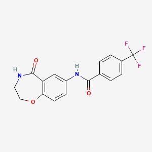 N-(5-oxo-2,3,4,5-tetrahydro-1,4-benzoxazepin-7-yl)-4-(trifluoromethyl)benzamide