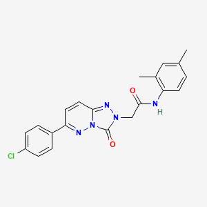 molecular formula C21H18ClN5O2 B2532090 2-(6-(4-chlorophenyl)-3-oxo-[1,2,4]triazolo[4,3-b]pyridazin-2(3H)-yl)-N-(2,4-dimethylphenyl)acetamide CAS No. 1251630-89-3