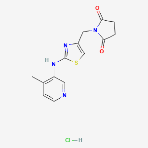 1-((2-((4-Methylpyridin-3-yl)amino)thiazol-4-yl)methyl)pyrrolidine-2,5-dione hydrochloride