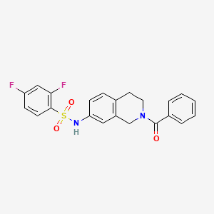 N-(2-benzoyl-1,2,3,4-tetrahydroisoquinolin-7-yl)-2,4-difluorobenzenesulfonamide