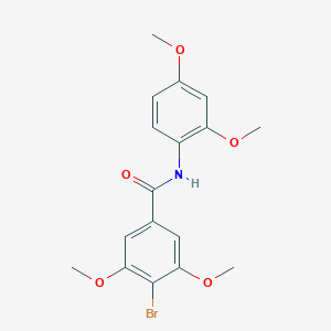 molecular formula C17H18BrNO5 B253210 4-bromo-N-(2,4-dimethoxyphenyl)-3,5-dimethoxybenzamide 