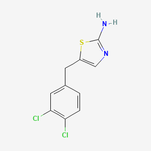 molecular formula C10H8Cl2N2S B2532103 5-(3,4-二氯苄基)噻唑-2-胺 CAS No. 420102-86-9