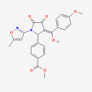methyl 4-(4-hydroxy-3-(4-methoxybenzoyl)-1-(5-methylisoxazol-3-yl)-5-oxo-2,5-dihydro-1H-pyrrol-2-yl)benzoate