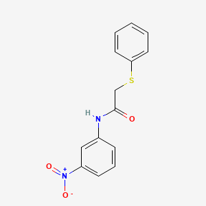 N-(3-nitrophenyl)-2-(phenylthio)acetamide