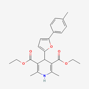 Diethyl 2,6-dimethyl-4-[5-(4-methylphenyl)-2-furyl]-1,4-dihydropyridine-3,5-dicarboxylate