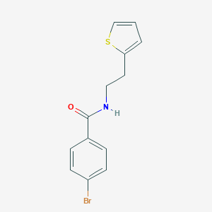 molecular formula C13H12BrNOS B253212 4-bromo-N-[2-(2-thienyl)ethyl]benzamide 