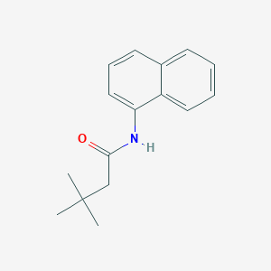 molecular formula C16H19NO B253213 3,3-dimethyl-N-(naphthalen-1-yl)butanamide 