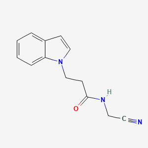 N-(cyanomethyl)-3-(1H-indol-1-yl)propanamide
