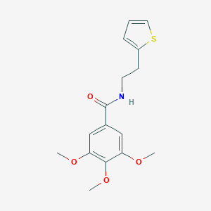 molecular formula C16H19NO4S B253214 3,4,5-trimethoxy-N-[2-(2-thienyl)ethyl]benzamide 