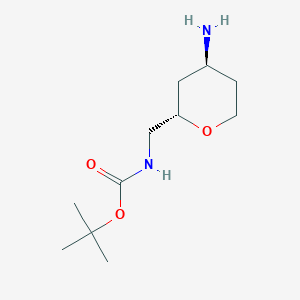 Tert-butyl N-[[(2S,4S)-4-aminooxan-2-yl]methyl]carbamate