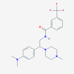 N-(2-(4-(dimethylamino)phenyl)-2-(4-methylpiperazin-1-yl)ethyl)-3-(trifluoromethyl)benzamide