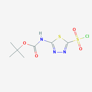 Tert-butyl (5-(chlorosulfonyl)-1,3,4-thiadiazol-2-yl)carbamate