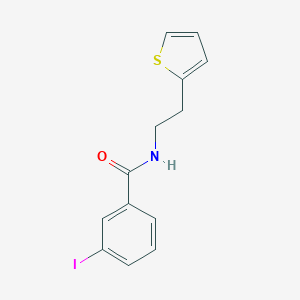 molecular formula C13H12INOS B253215 3-iodo-N-[2-(2-thienyl)ethyl]benzamide 