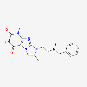 8-(2-(benzyl(methyl)amino)ethyl)-1,7-dimethyl-1H-imidazo[2,1-f]purine-2,4(3H,8H)-dione