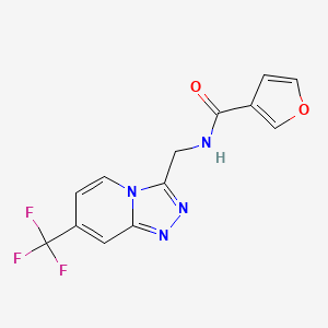 N-((7-(trifluoromethyl)-[1,2,4]triazolo[4,3-a]pyridin-3-yl)methyl)furan-3-carboxamide