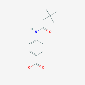 molecular formula C14H19NO3 B253216 Methyl 4-[(3,3-dimethylbutanoyl)amino]benzoate 