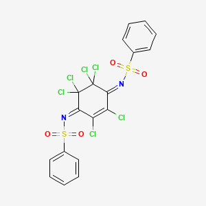 (N,N'E,N,N'Z)-N,N'-(perchlorocyclohex-2-ene-1,4-diylidene)dibenzenesulfonamide