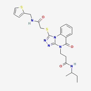 molecular formula C23H26N6O3S2 B2532177 2-(2-叔丁基-6-氯-3-氧代-2,3-二氢-1H-吲唑-1-基)-N-(4-氟苯基)乙酰胺 CAS No. 1115896-24-6