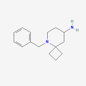 molecular formula C15H22N2 B2532194 5-Benzyl-5-azaspiro[3.5]nonan-8-amine CAS No. 2361644-19-9