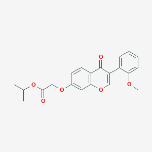 molecular formula C21H20O6 B2532196 Methylethyl 2-[3-(2-methoxyphenyl)-4-oxochromen-7-yloxy]acetate CAS No. 370586-17-7